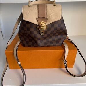 Louis Vuitton Clapton Backpack Damier Ebene Convertible Bag -Like New
